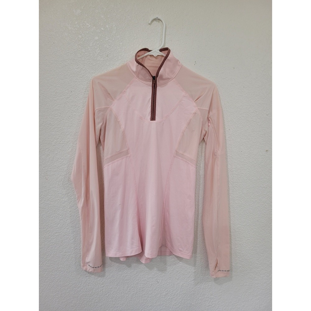 Lululemon Women's Trail Bound Half Zip Running Top‎ Pink size 6 #17
